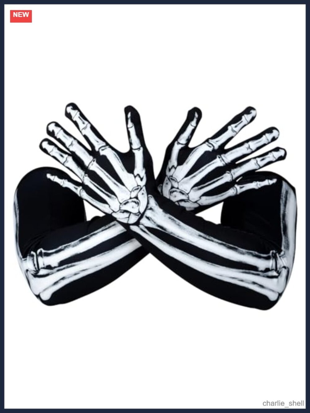 Skeleton Gloves Full Finger Skull Cosplay Costume Bone Gothic Accessories